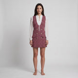 Maje Women's Multicolor Tweed Pinafore Dress Size 38 FR 10 UK 6 US MFPRO01521