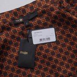 Maje Women's Brown Long Sleeve Satin Shirt Size 38 FR 10 UK 6 US MFPCM00341