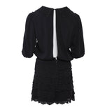 Maje Women's Black Open Back Playsuit Size 38 FR 10 UK 6 US MFPCO00269
