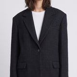 Sandro Women's Black Tweed Blazer Jacket Size 40 FR 12 UK 8 US SFPVE00973