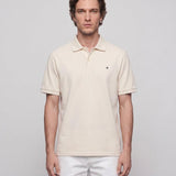 Sandro Paris Men's Ecru Short Sleeve 100% Cotton Polo Shirt Size XS SHPTS01242
