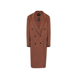 Maje Women's Brown Slit Wool Blend Coat Size 38 FR 10 UK 6 US MFPOU00865