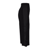 Sandro Women's Black Wide Leg Cropped Trousers Size 34 FR 6 UK 2 US SFPPA01568