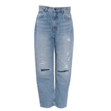 Sandro Women's Blue Cotton Boyfriend Cut Jeans Size 40 FR 12 UK 8US SFPJE00398