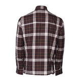 Hackett London Men's Brown Check Slim Fit Flannel Shirt Size M HM309211