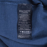 Hackett London Men's Blue Knit V-Neck Wool & Silk Sweater Size M HM702835