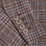 Hackett London Men's Brown Check Silk & Wool Blazer Jacket Size 42 R HM443042