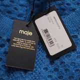 Maje Women's Blue Knit Wool Blend Tank Top Size 40 FR 12 UK 8 US MFPPU00499