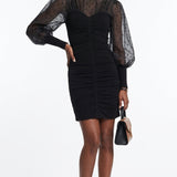 Sandro Damen-Kurzkleid in Schwarz mit Bustier-Optik, Größe 34 FR, 6 UK, 2 US, SFPRO02694