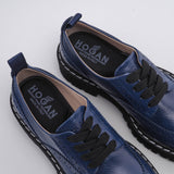 Hogan Women's Blue H561 Allacciato Bucature Derby Shoes Size 35 EU 2 UK 5 US