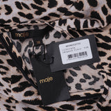 Maje Women's Multicolor Leopard Print Short Dress Size 38 FR 10UK 6US MFPRO02700