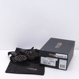 Maje Schwarze flache Sandalen mit Nieten und Bindeband für Damen, Größe 36 (EU), 3,5 (UK), 6 (US), MFACH00497