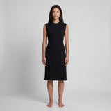 Sandro Women's Black Logo Knit Sleeveless Dress Size 38 FR 10 UK 6 US SFPRO03149