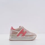 Hogan Women's Pink Midi Platform H468 Sneakers Size 34 EU 1 UK 4 US
