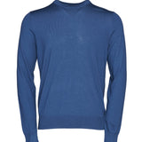 Hackett London Men's Blue Knit Wool & Silk Blend Sweater Size S HM702834