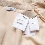 Sandro Damen-Kurzkleid aus beigem Leinenmischgewebe, Größe 36 FR, 8 UK, 4 US, SFPRO01745