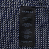 Sandro Damen-Strickpullover mit Kragen, marineblau, „ Strickjacke “, Größe 36 (FR), 8 (UK), 4 (US), Artikelnummer SFPCA00575