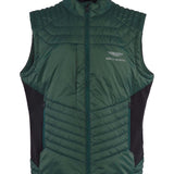 Hackett London x Aston Martin Men's Green Logo Moto Racer Gilet Size L HM402789