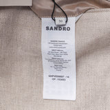 Sandro Paris Men's Beige 100% Linen Suit Jacket Size 50 FR 40 US SHPVE00607
