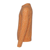 Sandro Men's Orange Knitted Mohair Wool Blend Jumper Size L SHPTR00419