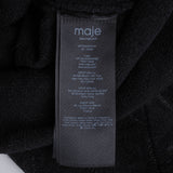 Maje Women's Black Knit Shiny V-Neck Cardigan Size 38 FR 10 UK 6 US MFPCA00319
