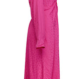 Sandro Women's Pink Embroidered Woven Long Dress Size 38 FR 10 UK 6US SFPRO03756
