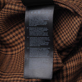 Maje Women's Brown Checked Straight Trousers Size 40 FR 12 UK 8 US MFPPA00245