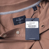 Hackett London Men's Beige 100% Cotton Short Sleeve Polo Shirt Size S HM562363