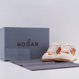 Hogan Women's Ecru H630 Ricamo Fiore Sneakers Size 34.5 EU 1.5 UK 4.5 US