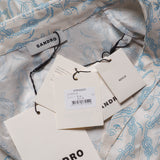 Sandro Damenkleid in Ecru, langärmelig, 100 % Seide , Größe 38 FR, 10 UK, 8 US, SFPRO02225