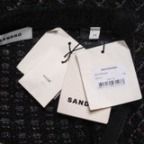 Sandro Women's Black Tweed Cardigan And Skirt Set Size 34 FR 6 UK 2US SFPCA00894