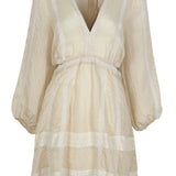 Sandro Women's Ivory Trim Cut-Out Short Dress Size 36 FR 8 UK 4 US SFPRO02164