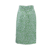 Sandro Women's Green Floral Silk Blend Skirt Size 36 FR 8 UK 4 US SFPJU00483