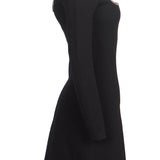 Sandro Paris Women's Black Rhinestones Short Dress Size 38 FR 10 UK SFPRO03314