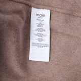 Maje Women's Camel Fringes Wool Blend Coat Size 34 FR 6 UK 2 US MFPOU00810