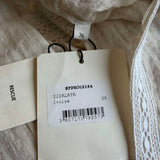 Sandro Women's Ivory V-Neck Cut-Out Short Dress Size 36 FR 8 UK 4 US SFPRO02164