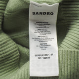 Sandro Women's Green Cashmere Blend Sweater Size 36 FR 8 UK 4 US SFPPU01557