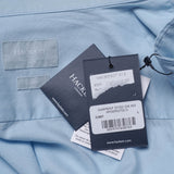 Hackett London Herren-Shirt, blau, 100 % Baumwolle , langärmelig, Bluse Hemdbluse , Größe L, HM309527