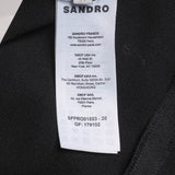 Sandro Damen-Midikleid in Schwarz mit offenem Rücken, Größe 34 FR, 6 UK, 2 US, SFPRO01853