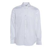Hackett London Herren-Langarmshirt, weiß, 100 % Baumwolle , „ Bluse Hemdbluse “, Größe L, HM309881