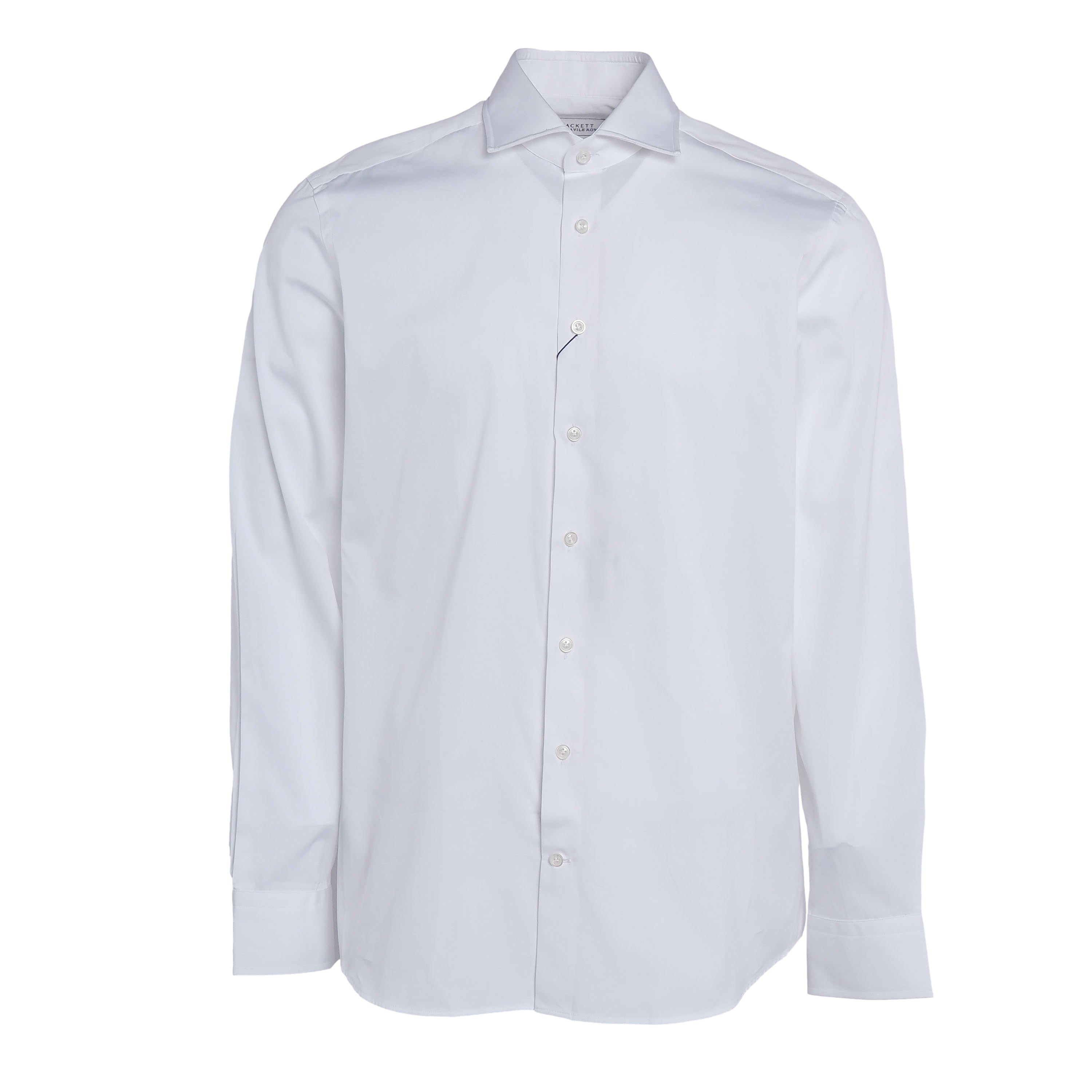 Hackett London Men's White 100% Cotton Long Sleeve Shirt Size L HM309881