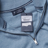 Hackett London Men's Blue High Neck Cotton & Cashmere Sweater Size XXXL HM702785