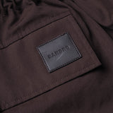 Sandro Men's Brown 100% Cotton Hooded Parka Size S SHPMA00350