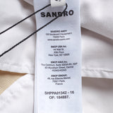 Sandro Men's Beige Linen Blend Straight Suit Trousers Size 42 SHPPA01342