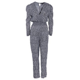 Maje Women's Black 100% Cupro V-Neck Jumpsuit Size 36 FR 8 UK 4 US MFPCO00174