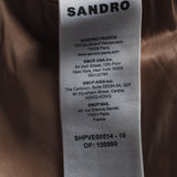 Sandro Men's Beige Virgin Wool Suit Jacket Size 52 FR 42 UK SHPVE00514