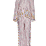 Maje Women's Multicolour Shirt And Trousers Satin Set Size 1 S 8 MFPCM00328