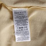 Hackett London Herren-T-Shirt, gelb, 100 % Baumwolle, kurzärmelig, Poloshirt Größe  M HM562363
