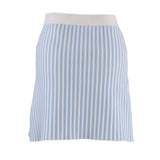 Sandro Paris Women's Blue Knit Short Striped Skirt Size 34 FR 6UK 2US SFPJU01134