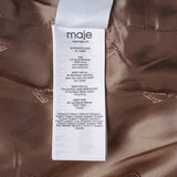 Maje Women's Camel Wool Blend Blazer Jacket Size 40 FR 12 UK 8 US MFPVE00379